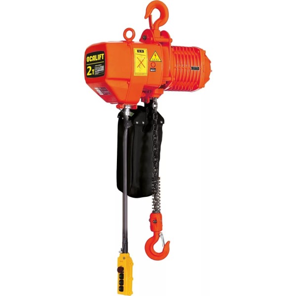 Стационарная цепная таль на крюке OCALIFT 02-01S 2 т, 4,5 м, 380 в OCA0201SN45m