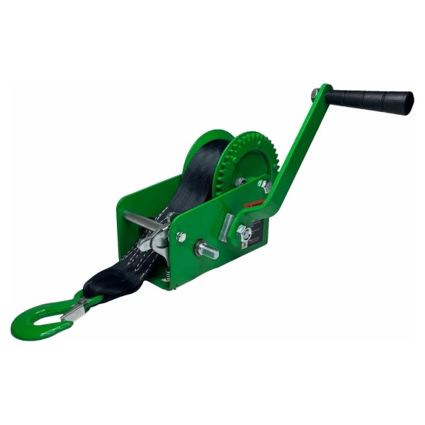 Ручная барабанная лебедка HITCH HW 1350 кг, лента 10 м SZ073171