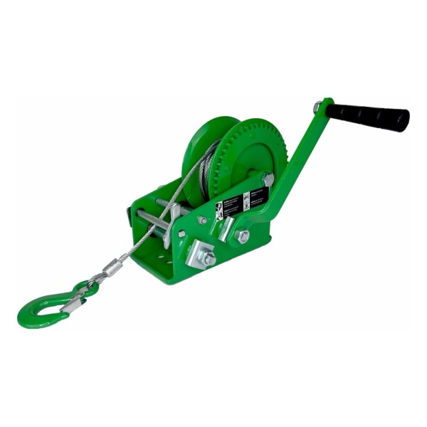 Ручная барабанная лебедка HITCH HW 1350 кг, канат 10 м SZ073170