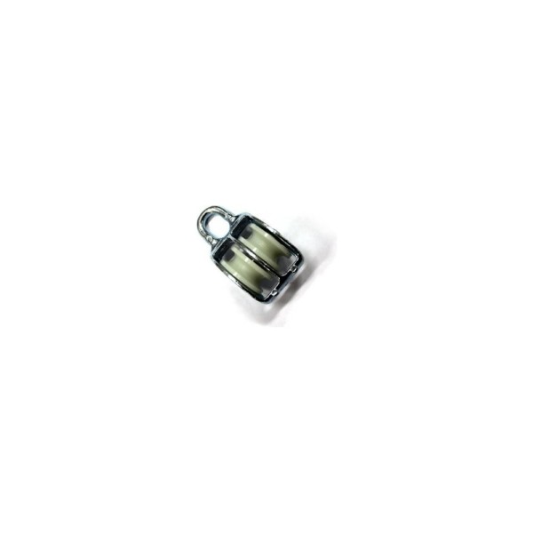 Двойной блок Bohrer пластик, цинк, 1/2" 15 мм, под трос 5 мм, 2 шт. BDP-15