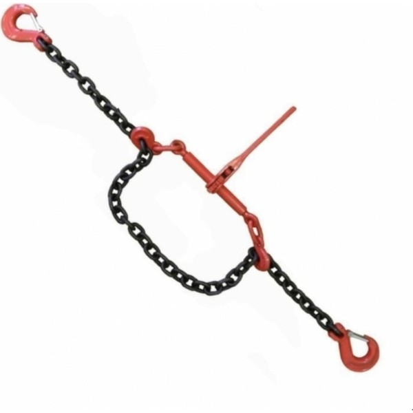 Крепежная цепь со стяжным механизмом КанТраст  крюк-крюк, 6 мм, 3 м KRTSKK63000STM