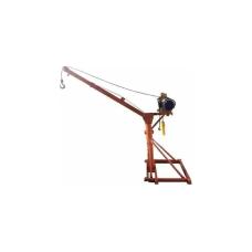 Строительный мини-кран TOR KM 300/500 кг, 60/30 м, с поворотной стрелой и электролебедкой (220В) 1024010