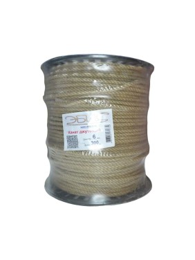Джутовый канат Эбис 6 мм, 300 м, катушка 71774