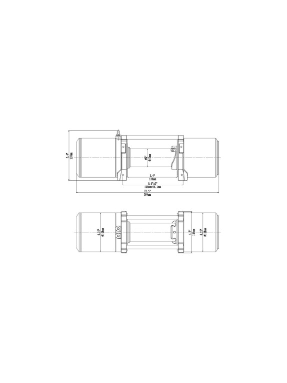 Электрическая лебёдка Runva 12V 6000 lbs 2722 кг стальной трос EWV6000S