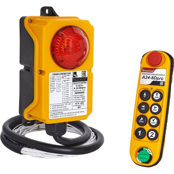 Промышленное радиоуправление TELECRANE A24-8D PRO 28-456В АС 4687203029081