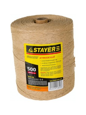 Бумажный упаковочный шпагат 500 м STAYER 50130-500