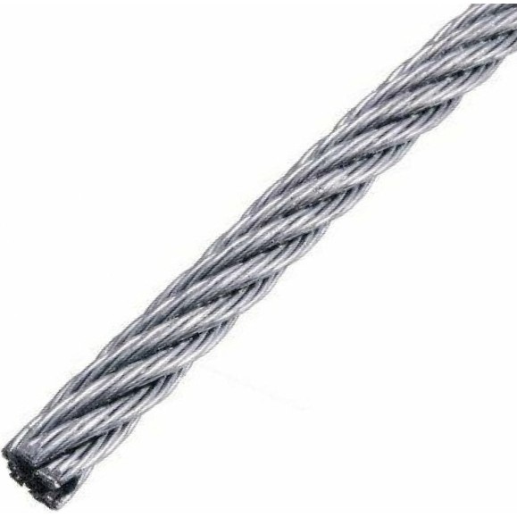 Стальной трос Rizzel DIN 3055, 5 мм, оцинкованный, 100м 00000312618 Стальной трос Rizzel DIN 3055, 5 мм, оцинкованный, 100м 00000312618