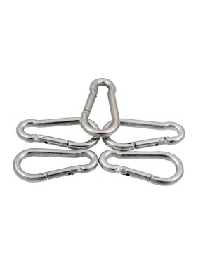 Комплект усиленных универсальных стальных карабинов Forceberg HOME and DIY 6 мм, 5 шт. 9-2080010-005
