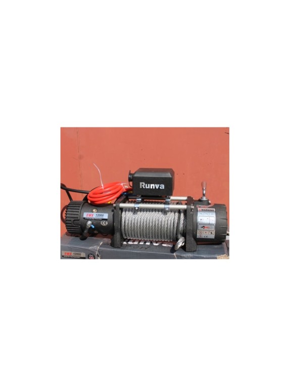 Автомобильная электрическая лебёдка RUNVA 12V 12000 lbs 5443 кг стальной трос EWX12000S