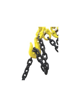 Цепной четырехветвевой строп ТРАСТ 4СЦ 6,7 т, 2000 мм, с увеличенным звеном для автокрана (укоротители) 8 класс 4687203238698