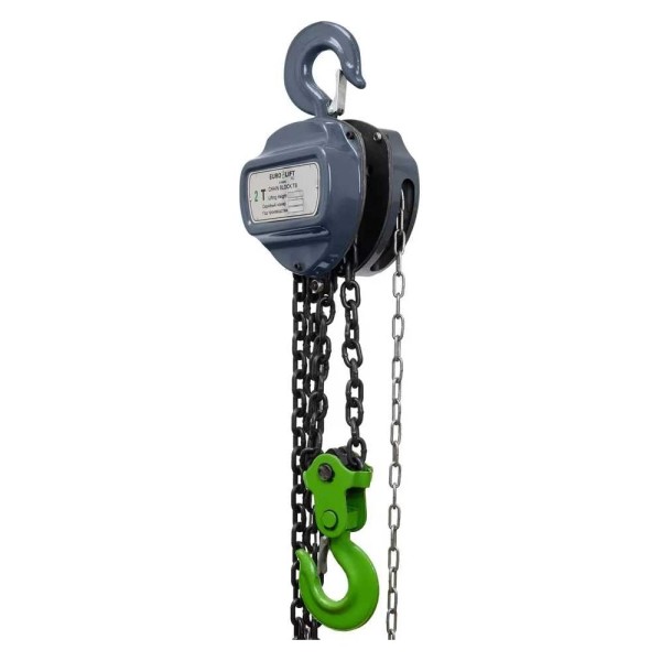 Ручная шестеренная стационарная таль EURO-LIFT ТВ 2 т, 3 м ТРШ 2/3