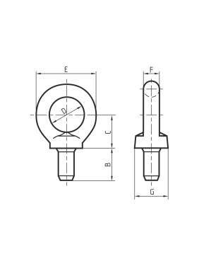 Рым болт CERTEX M18 DIN580 NS18R