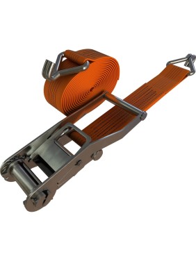 Стяжной ремень с крюками CERTEX 100 мм, 8 м 0,5+7,5 м RS10008 Стяжной ремень с крюками CERTEX 100 мм, 8 м 0,5+7,5 м RS10008