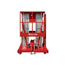 Двухместный телескопический подъемник SKYER высота подъема 8 м GTWY8-200S DC