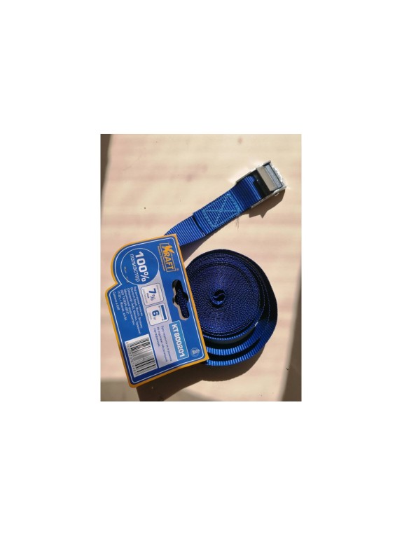 Ремень крепления груза с фиксатором KRAFT 6м 0,2 т KT 800201