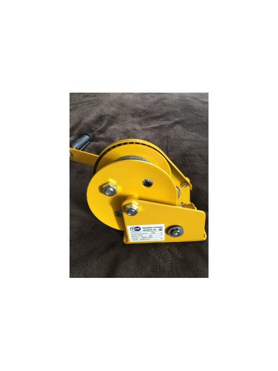 Ручная барабанная лебедка TOR ЛБ-1200 (BHW) г/п 0,5 т, длина троса 10 м 113054