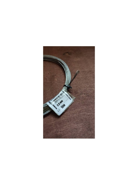Стальной трос для растяжки DIN 3055, 2 мм, 10 м Tech-Krep 127842