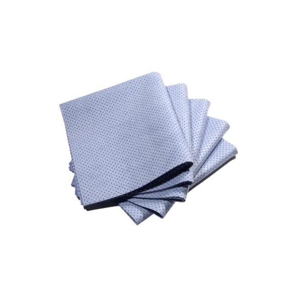 Искусственная перфорированная замша ACG SALPA 30 PACK 5 синяя, размер 55x40 см, 300 г/м, упак. 5 шт. 1014226