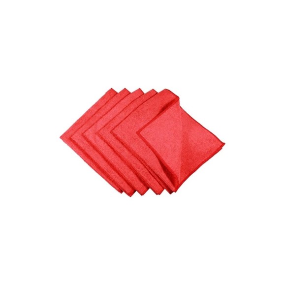 Микрофибра ACG 35х40 см, 320 г/м2, красная, 5 шт. в уп. 1025139