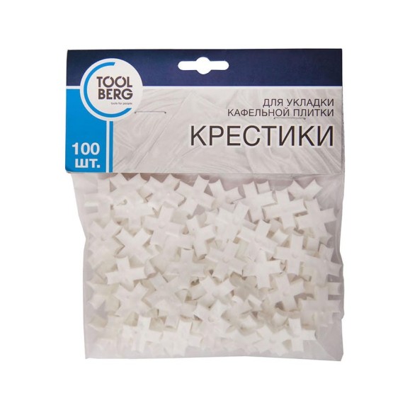 Крестики для кафельной плитки T4P 1.5 мм, 100 шт Toolberg ЛА-00000911