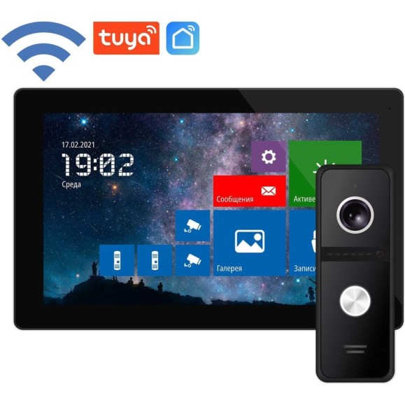 Комплект сенсорного монитора и вызывной панели Novicam Freedom 10 night fhd wifi kit 4230