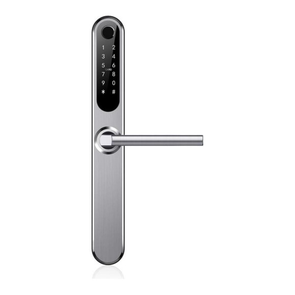 Электронный замок Novilock Smart slim silver v.4203 с врезным механизмом 4585 v.4933 4998