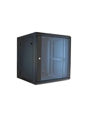 Настенный шкаф Wize Pro W12UR/RE12RU 19", 12U, 600x600 мм, передняя дверь стеклянная, задняя дверь - металл, откидная 104181