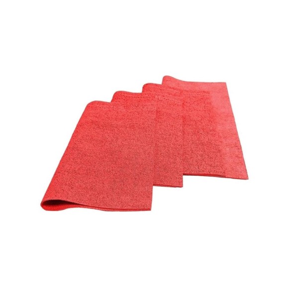 Хозяйственная салфетка ООО Комус микрополимер PVAPU 35x40 см, 310 г/кв. м, красный, 5 шт. в упаковке 1563645