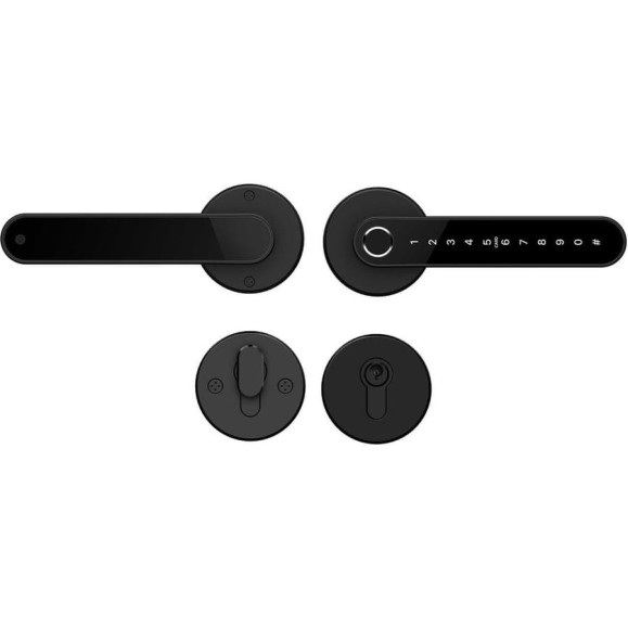 Электронный замок Novilock Home fast black v.4211 с врезным механизмом 3585 v.4931 4108