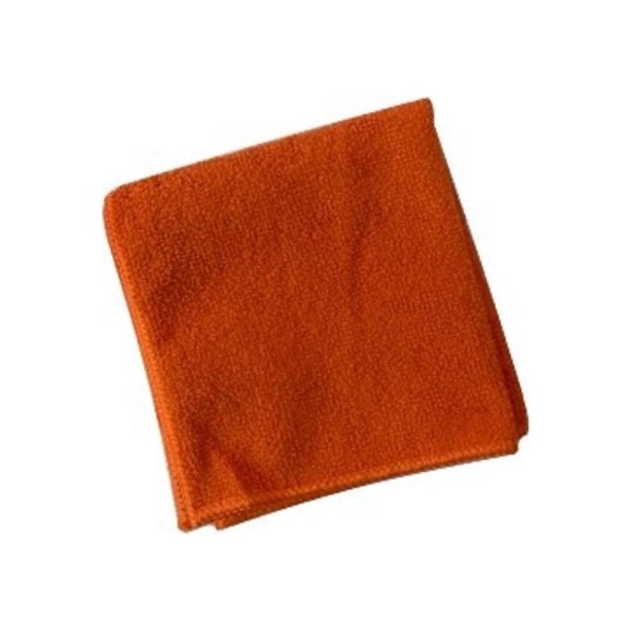 Хозяйственная салфетка ООО Комус микрофибра 220 г/кв. м, 30x30 см, оранжевая, 1 шт. 1422465