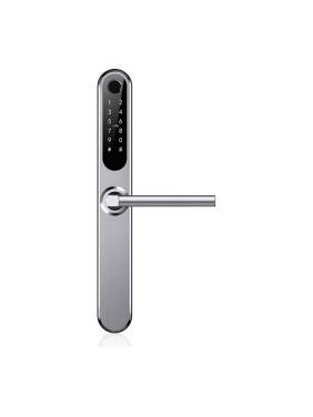 Электронный замок Novilock Smart slim silver v.4203 с врезным механизмом 5572 v.4936 4087