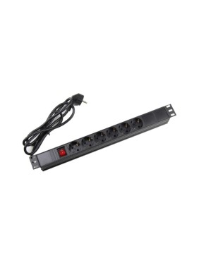 Блок розеток Wize Pro WPDU1U-6 19", 19 дюймовое крепление, 6 розеток 136889