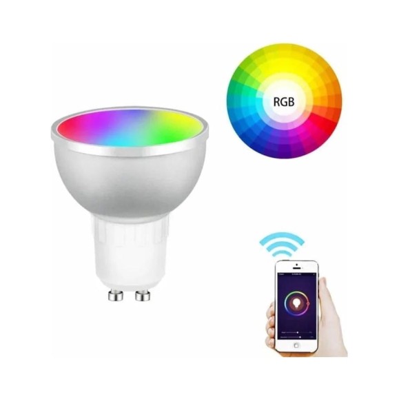 Светодиодная лампа Moes GU10 Smart LED Bulb GU10 модели WB-TD-RWW-GU10 Светодиодная лампа Moes GU10 Smart LED Bulb GU10 модели WB-TD-RWW-GU10