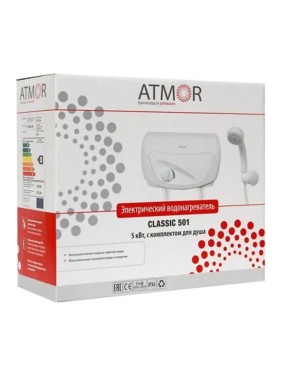 Проточный водонагреватель ATMOR Classic 501 5 kw shower 3520180