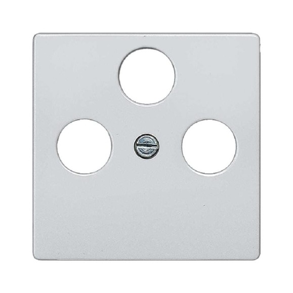 Крышка розетки для RF/TV/SAT Siemens DELTA I-SYSTEM алюминиевый металлик 55x55мм 3 отверстия 5TG1252-2 Крышка розетки для RF/TV/SAT Siemens DELTA I-SYSTEM алюминиевый металлик 55x55мм 3 отверстия 5TG1252-2