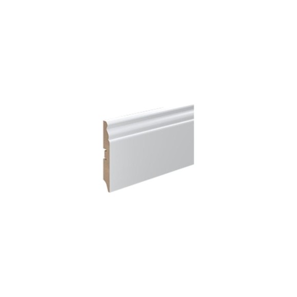 Напольный плинтус STELLA 100E, МДФ, 2000x100x16 мм, белый, 4 шт. ЦБ-00012919 Напольный плинтус STELLA 100E, МДФ, 2000x100x16 мм, белый, 4 шт. ЦБ-00012919