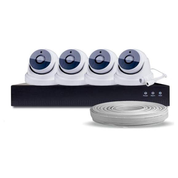 Комплект видеонаблюдения PS-link IP 5Мп KIT-A504IP-POE 4 камеры для помещения 2612