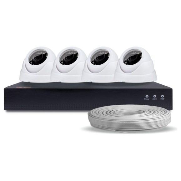 Комплект видеонаблюдения PS-link IP 2Мп KIT-A204IP-POE 4 камеры для помещения 2611 Комплект видеонаблюдения PS-link IP 2Мп KIT-A204IP-POE 4 камеры для помещения 2611