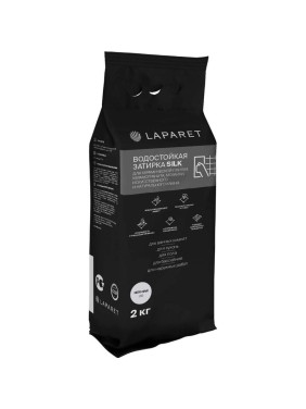 Цементная затирка LAPARET -fuga silk, светло-серый, водостойкая, 2 кг, для керамической плитки, керамогранита, мозаики, камня х9999292889