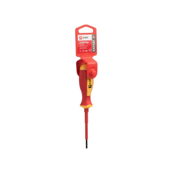 Отвертка EKF Expert SL3x75 мм 1000В sl-3-75-exp-in