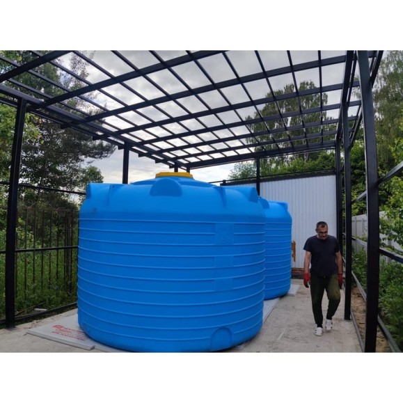 Вертикальная ёмкость для воды и топлива KSC 15000 л КSC-C-15000