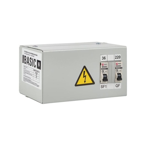 Ящик с понижающим трансформатором EKF ЯТП, 0,25кВА, 220/36В, Basic yatp0,25-220/36v-2a Ящик с понижающим трансформатором EKF ЯТП, 0,25кВА, 220/36В, Basic yatp0,25-220/36v-2a