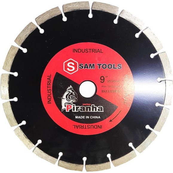 Алмазный диск SAMGRUPP по бетону сегментный 230x22,23 мм PIRANHA SAMC-018003230