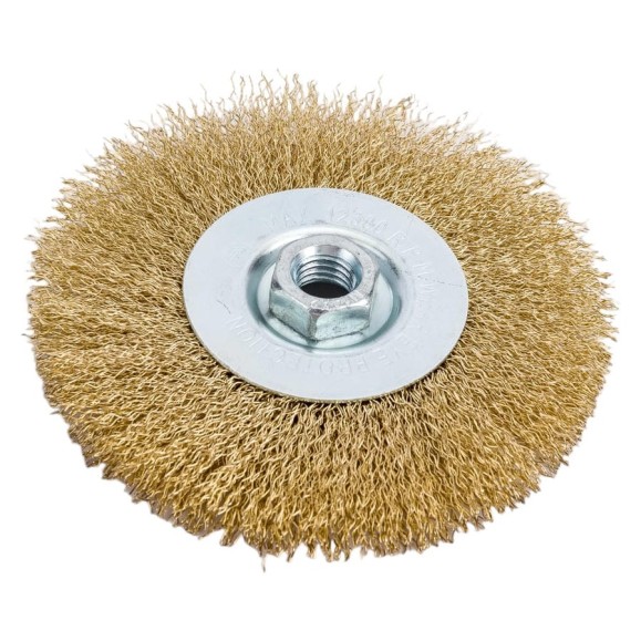 Щетка дисковая для УШМ 125 мм, M14, гофрированная проволока Gepard GP0892-125