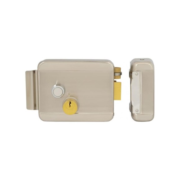 Электромеханический накладной замок VETTORE rj105b 3 keys (из нерж. стали с защитой от влаги, 3 ключа) sn (сатин) 20332