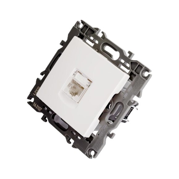 Розетка ЭРА 14310701 RJ45, IP20, белый Б0034302