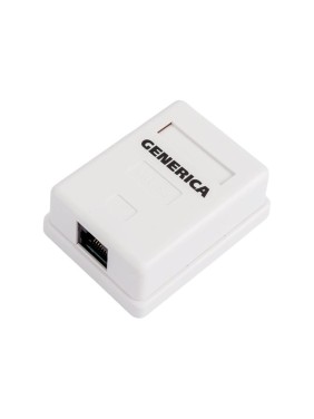 Информационная розетка GENERICA RJ45 кат.5е UTP 1 порт настенная CS2-1C5EU-12-G