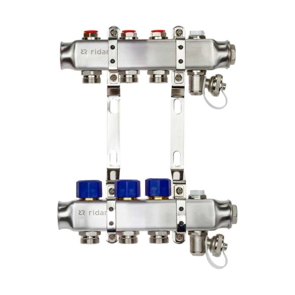 Комплект коллекторов с кронштейнами Ридан SSM-3R set 3 контура 088U0973R Комплект коллекторов с кронштейнами Ридан SSM-3R set 3 контура 088U0973R