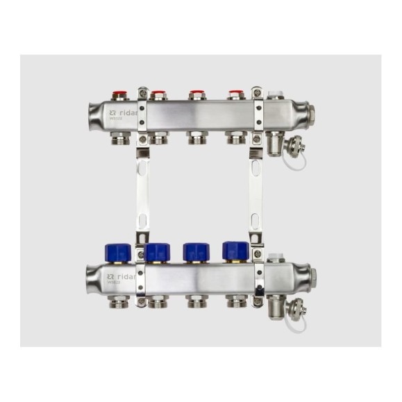 Комплект коллекторов Ридан SSM-8R set с кронштейнами, 8 контуров 088U0978R Комплект коллекторов Ридан SSM-8R set с кронштейнами, 8 контуров 088U0978R
