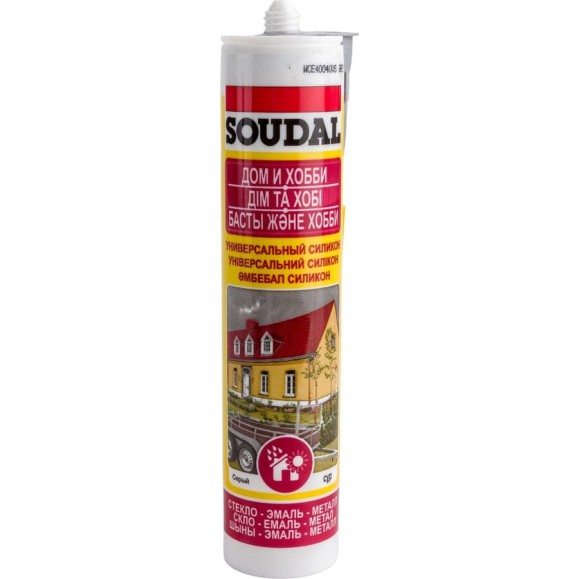Универсальный силикон SOUDAL серый 105908 Универсальный силикон SOUDAL серый 105908